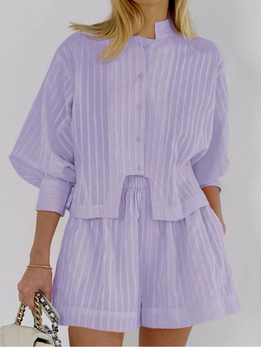 Commense Purple Shorts Set